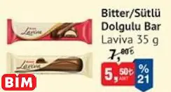 LAVİVA  BİTTER/SÜTLÜ DOLGULU BAR